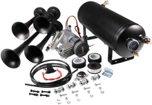 Load image into Gallery viewer, Super Loud 12V Train Horn System with 1.5 Gallon Tank – Perfect for All Vehicles