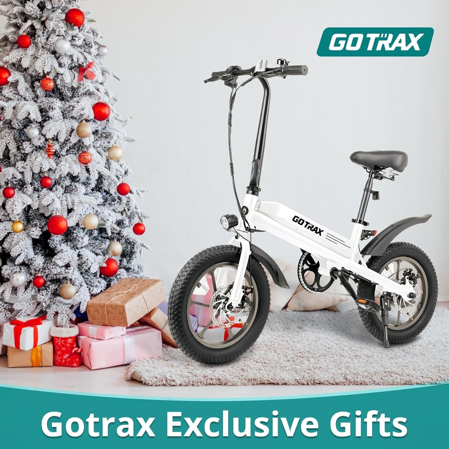 Eco-Friendly 16x3.0 Electric Bike with 25-Mile Range, Perfect for Teens & Adults