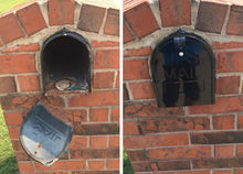 Load image into Gallery viewer, Durable Black Metal Mailbox Door for USPS / Snap-in Replacement - 11" x 14"