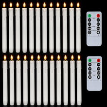 Load image into Gallery viewer, Battery Operated Flameless Candles - 24 Pcs with Remote, Flickering Light Design