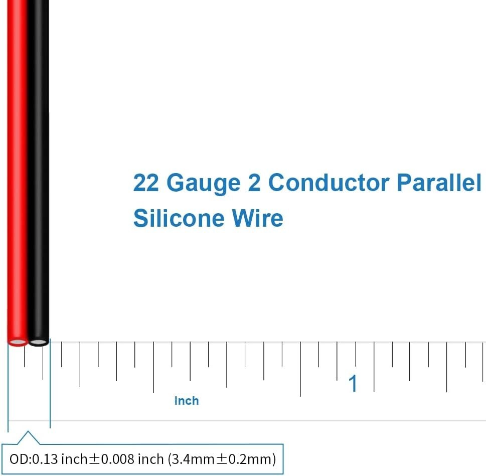 High-Temperature Resistant 22 AWG Silicone Wire 500ft for Various Applications