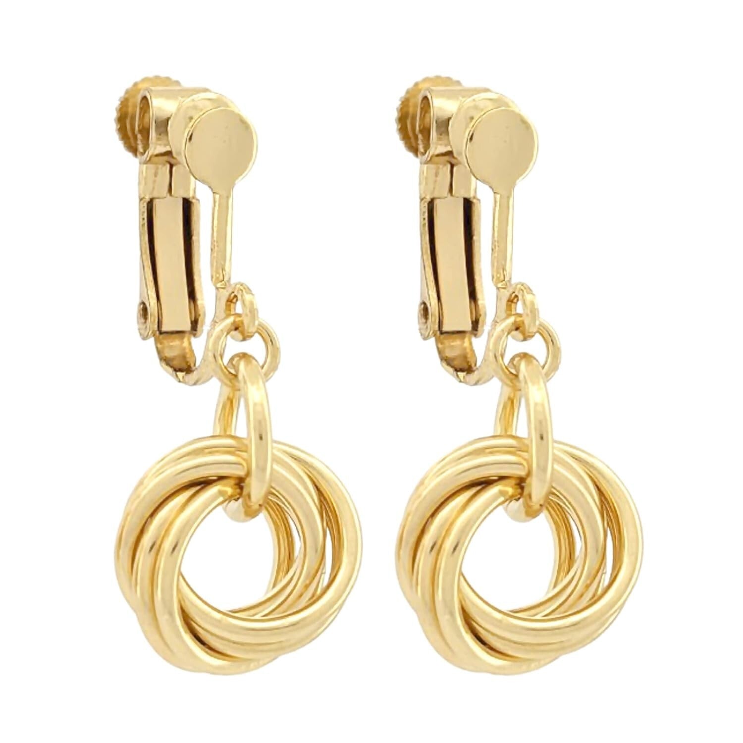 Handcrafted Love Knot Clip-On Earrings - Everyday Luxury for the Classy Woman
