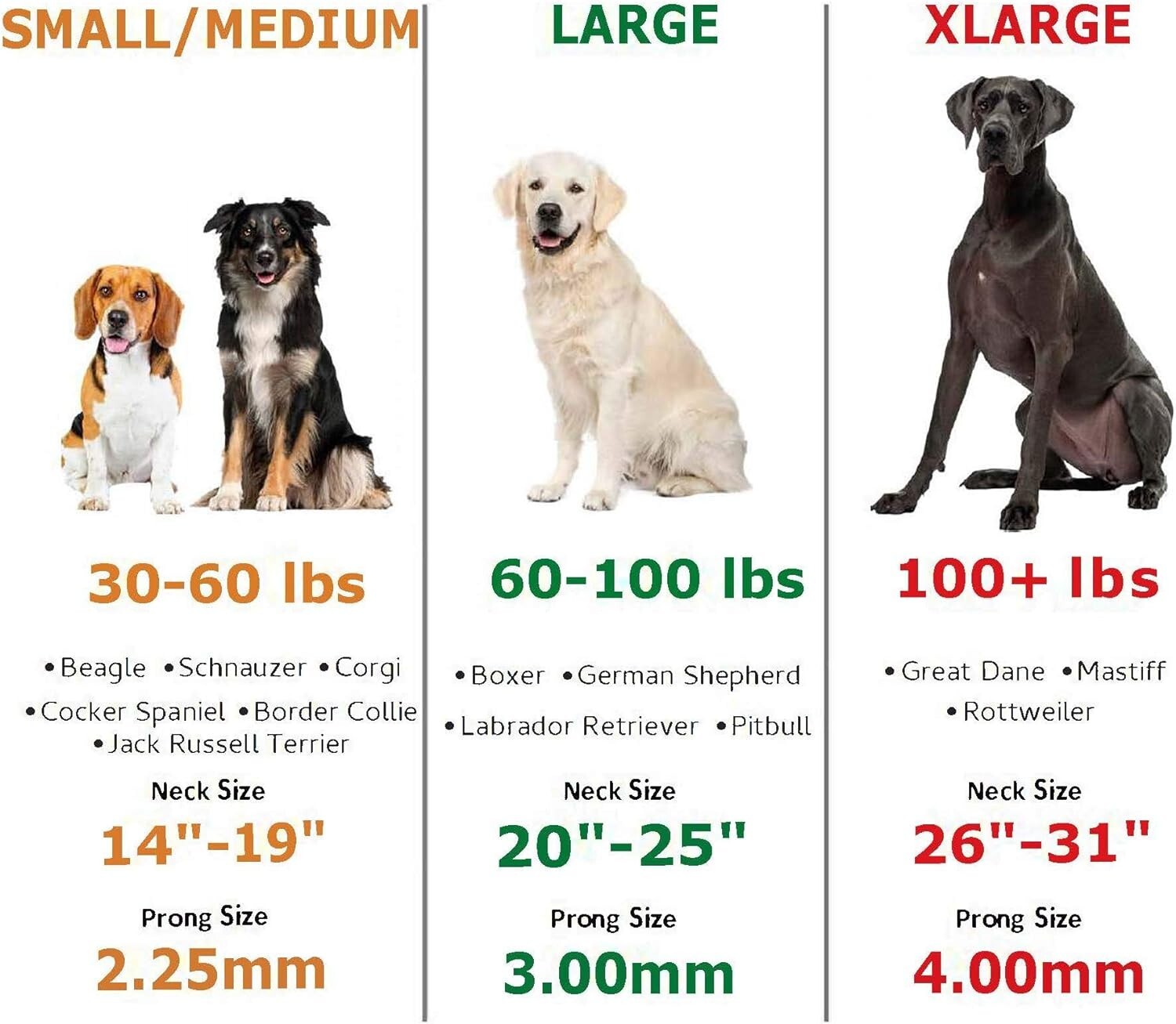 German-Made Prong Collar for Effective Dog Training - Quick Release, 20-25" Neck