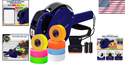 Compact Lite Price Tag Gun with Multicolored Labels – Perfect for Occasional Use