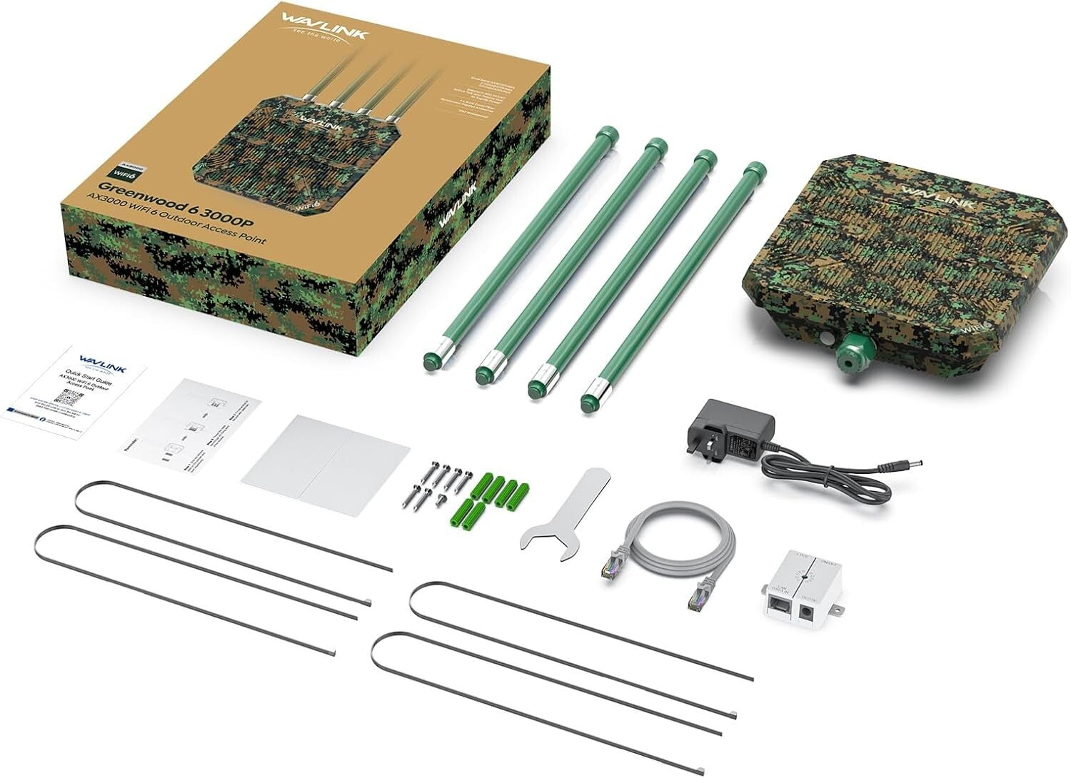 High-Speed AX3000 WiFi 6 Extender with 4x8dBi Antennas for Outdoor Connectivity