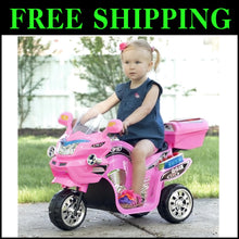 Load image into Gallery viewer, Compact 3-Wheel Electric Motorcycle for Kids - Pink Ride-On with 1.75 MPH Speed