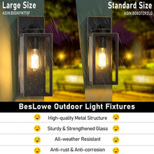 Load image into Gallery viewer, Modern Bronze Exterior Wall Light Fixtures - 15.25 Inch Waterproof LED Sconces