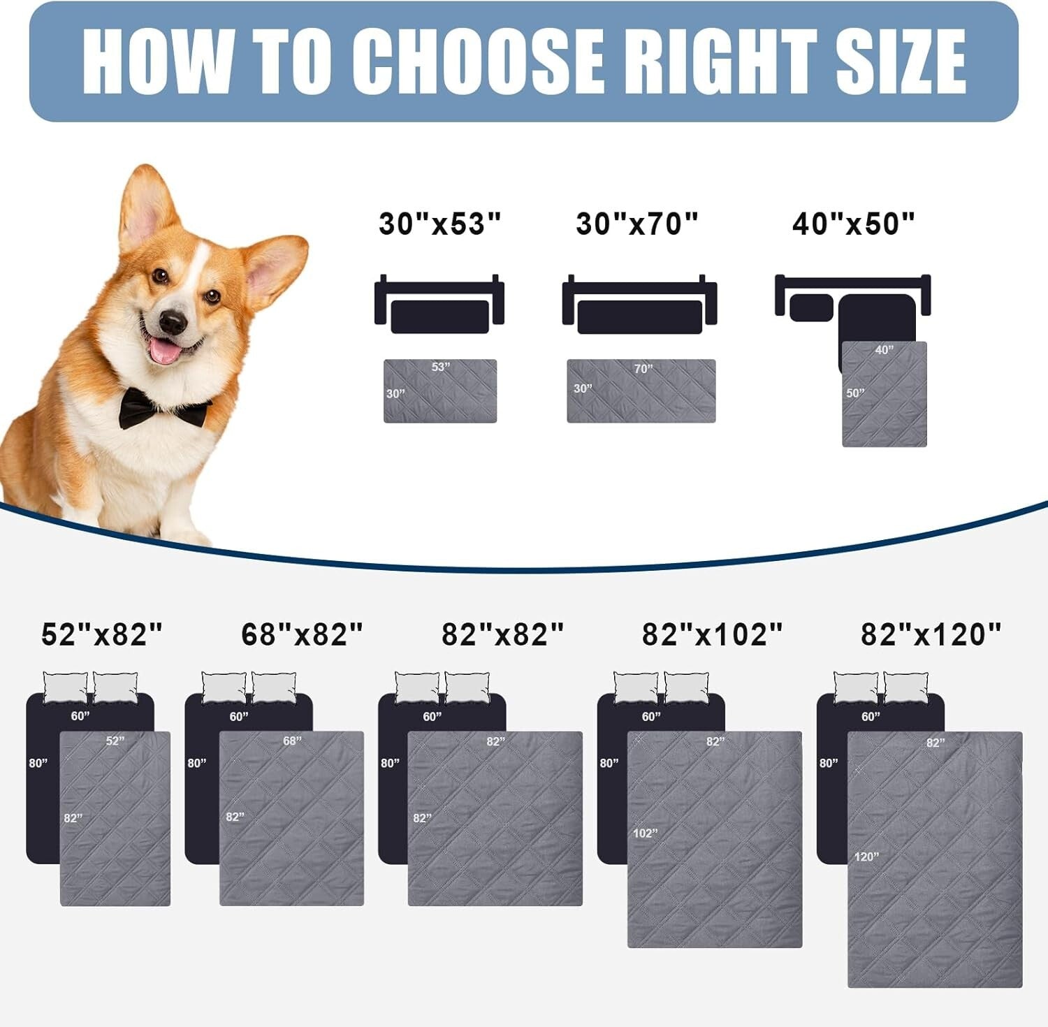 Luxurious Waterproof Pet Blanket - Versatile Sofa and Bed Cover 82x102 Inches