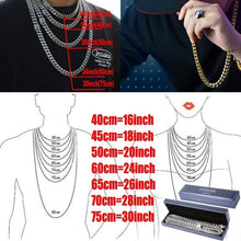 Load image into Gallery viewer, Men’s 18K Gold Plated Cuban Link Chain with Diamond-Cut Bevels - Unisex