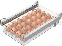 Load image into Gallery viewer, Multipurpose Clear Refrigerator Bin with Egg Tray – Ideal for Snacks &amp; Cold Cuts