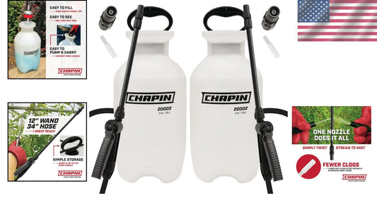 Chapin 2-Pack 2-Gallon Lawn & Garden Sprayer with Anti-Clog Filter - White