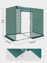 Load image into Gallery viewer, 4' x 8' Outdoor Plant Protection Cage with Zippered Access and Ground Staples