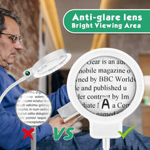 Load image into Gallery viewer, Adjustable 10X 30X LED Magnifying Glass with Stand - Perfect for Sewing &amp; Crafts