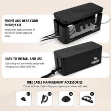 Load image into Gallery viewer, Modern Cord Organizer Box 2 Pack - Fire-Retardant and Dust-Proof Design