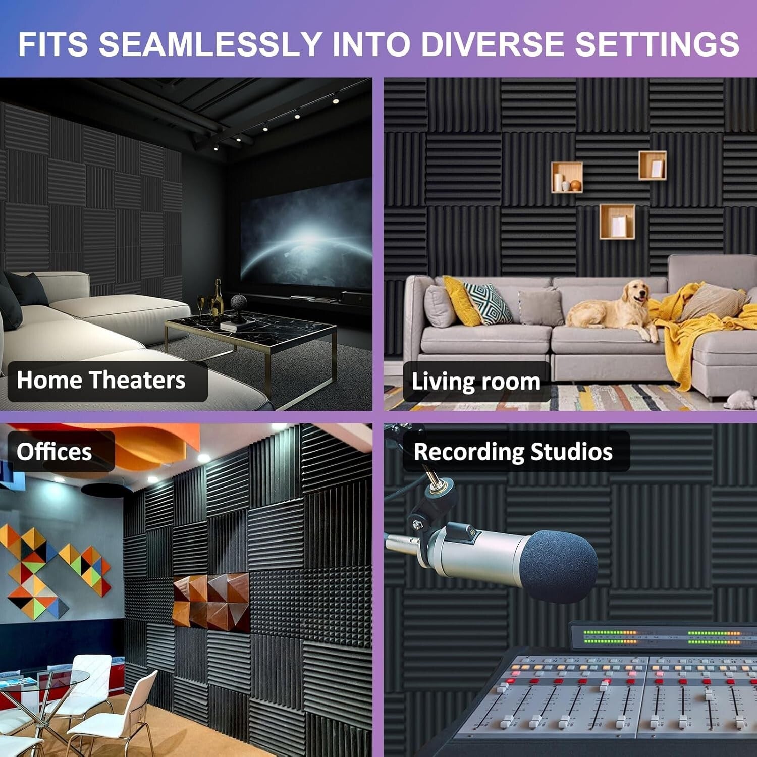 Eco-Friendly Self-Adhesive Foam Panels for Professional Acoustic Treatment
