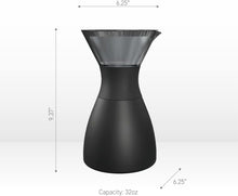 Load image into Gallery viewer, Travel-Friendly 32 oz Insulated Pour Over Coffee Maker - Eco-Friendly Design