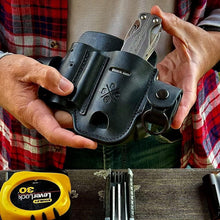 Load image into Gallery viewer, Premium Leather Multitool Sheath with Action Snap for Everyday Carry Essentials