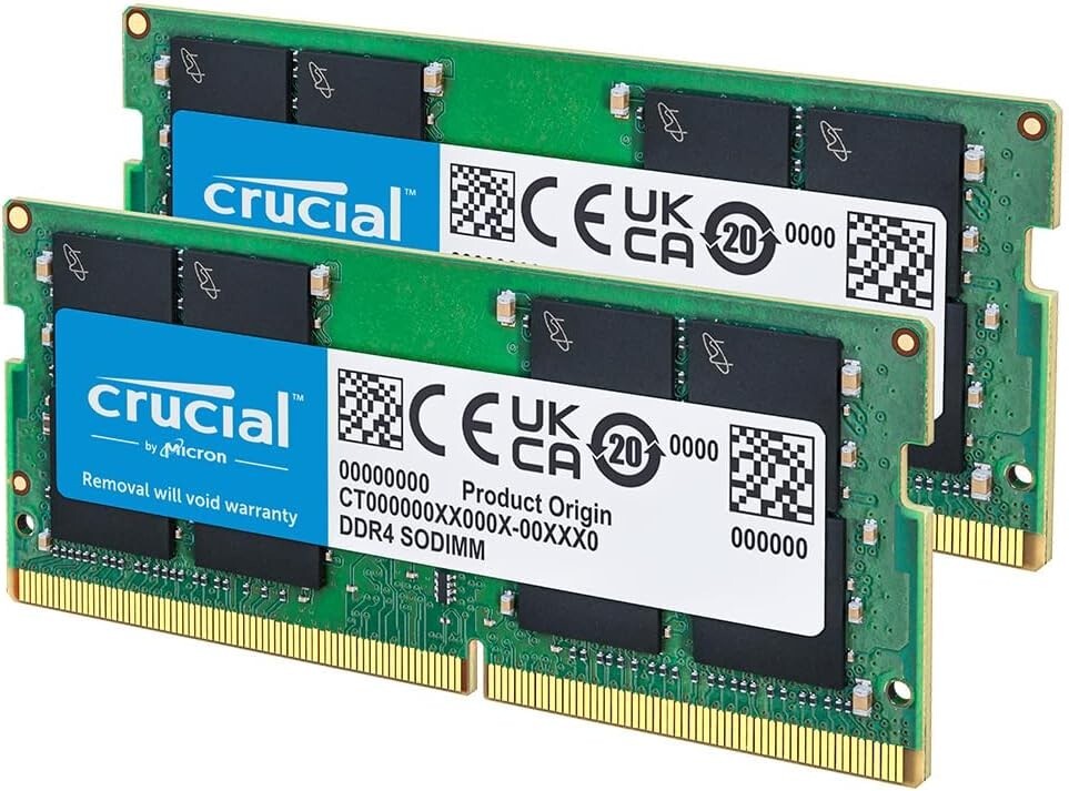 Upgrade Your Laptop with 64GB Dual Module RAM Kit - 3200MHz Speed, Easy Install