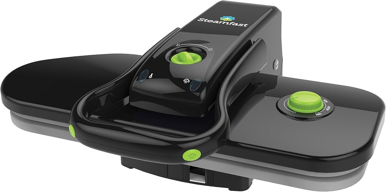 SF-623 Black Fabric Steam Press: Fast Heat & Multiple Fabric Settings