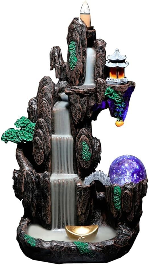 Elegant Waterfall Incense Holder with Long-Lasting Aroma - Unique Home Ornament