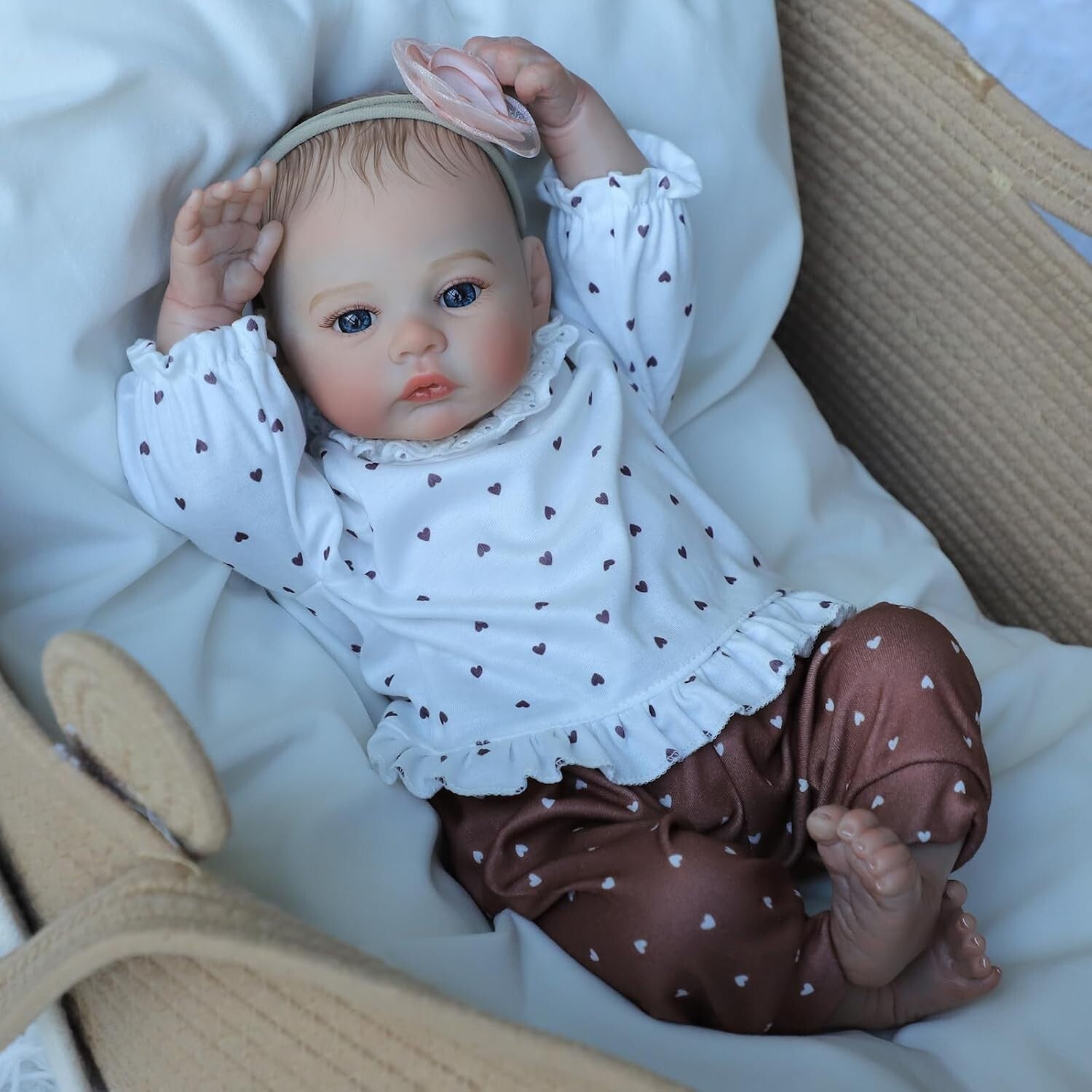 Lifelike 18-Inch Newborn Reborn Baby Doll Girl - Safe for Kids 3+ Gift Set
