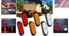 Load image into Gallery viewer, Universal Fit Waterproof Trailer Lights - 6-Inch LED Rear Signal Package