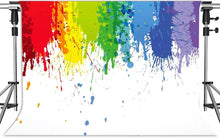 Load image into Gallery viewer, Lightweight Abstract Paint Splatter Backdrop, Ideal for Photo Booths (10x7ft)