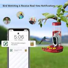 Load image into Gallery viewer, 20 Oz Hummingbird Feeder with AI Camera - Instant Notifications &amp; Easy Refill