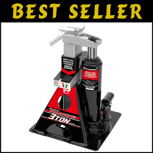 Portable 3 Ton Jack & Stands - Compact, Heavy-Duty Solution for Vehicles