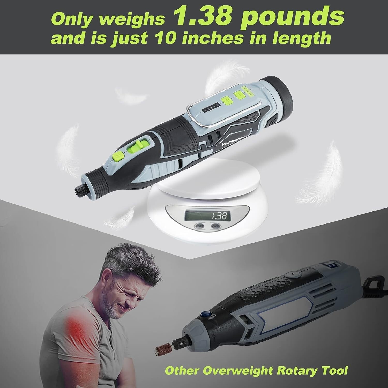 Compact 12V Rotary Tool with 114 Accessories - Perfect for Crafters & DIY Lovers