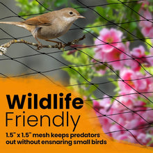 Load image into Gallery viewer, Weather-Resistant Heavy-Duty Bird Netting for Chicken Coops &amp; Trees 50' x 150'