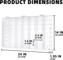 Load image into Gallery viewer, Compact Wall-Mounted Toy Car Display Cabinet - Holds 56 Diecast Models