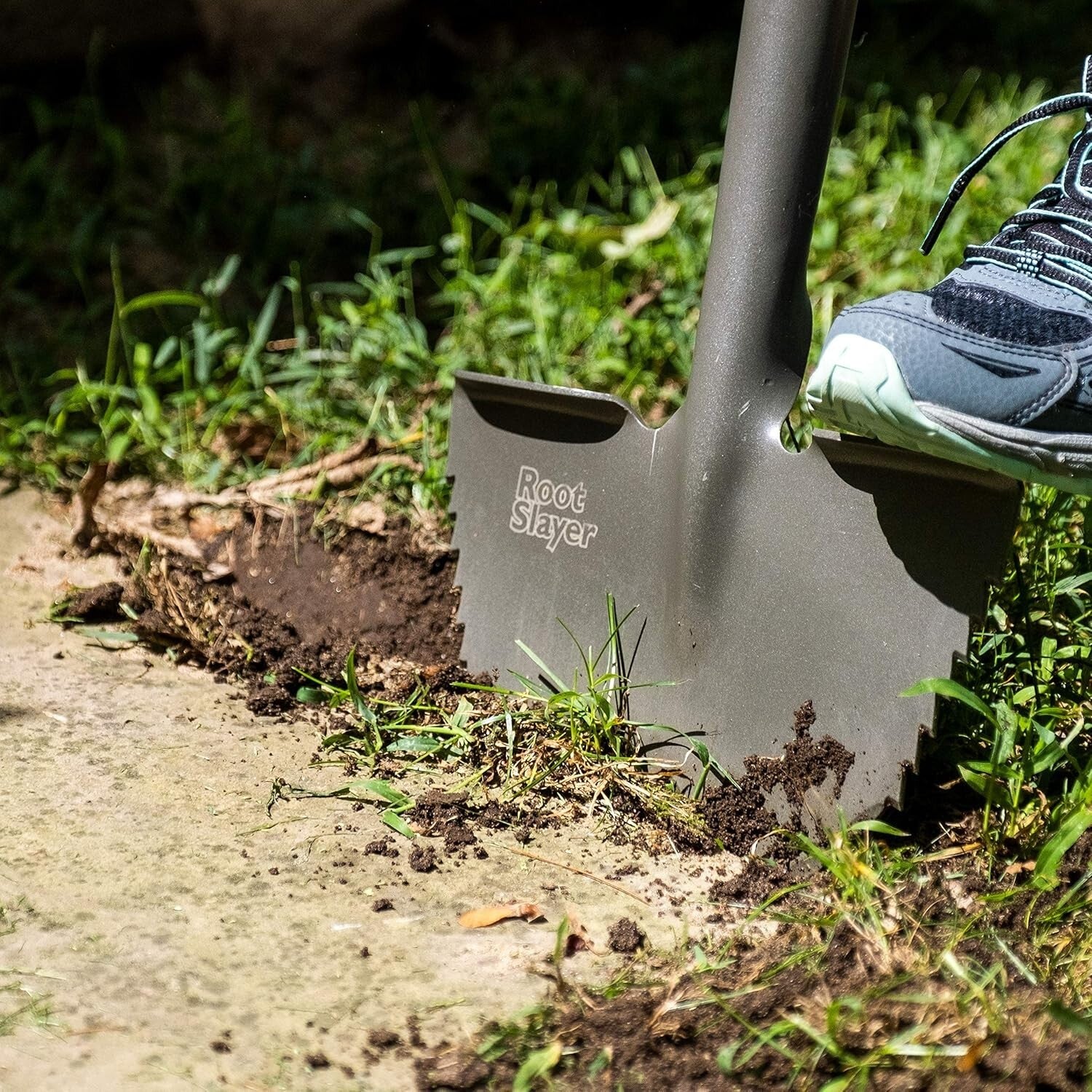 Effortless Garden Borders with Root Slayer Edger - Precision Cutting Tool