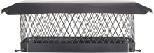 Load image into Gallery viewer, Black Galvanized Steel Chimney Cap 9" x 18" - Enhanced Draft &amp; Weather Defense