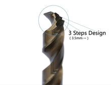 Load image into Gallery viewer, High-Speed Metric Cobalt Drill Bits for Stainless Steel, 1-10mm Sizes Included