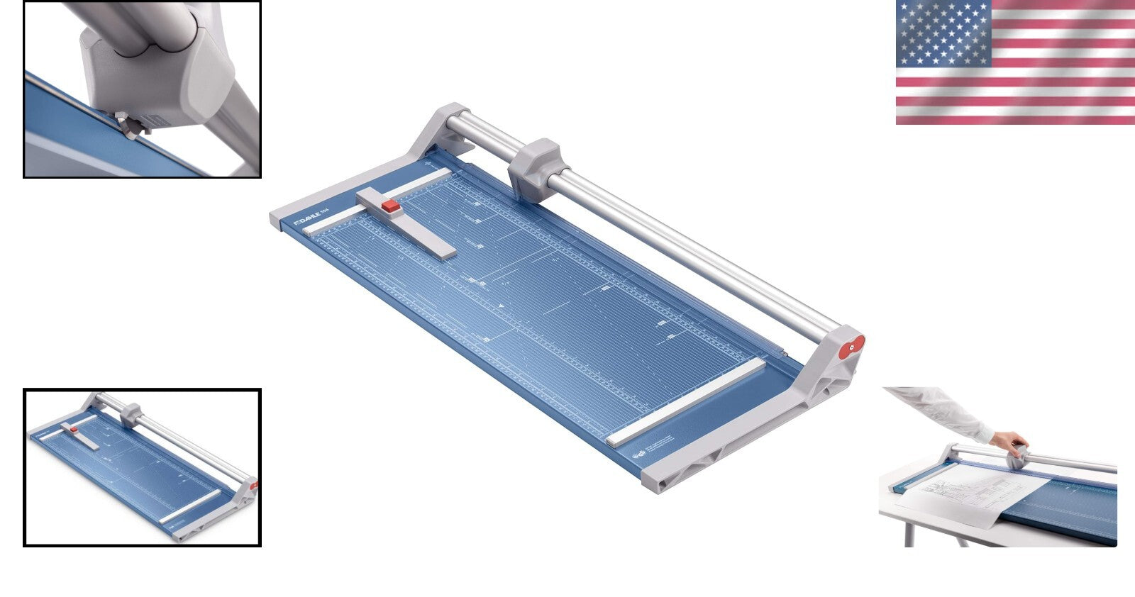 German Engineered 28-Inch Paper Cutter with Automatic Clamp & Sturdy Base