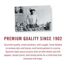 Load image into Gallery viewer, Premium Wild Caught Sardines in Zesty Tomato Sauce - 12 Cans Pack - 3.75 oz