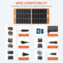 Load image into Gallery viewer, Flexible 100W Solar Power Panel for Eco-Friendly Adventures Anytime, Anywhere