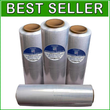 Load image into Gallery viewer, Commercial Quality 18" Stretch Film - 1500 Feet Clear, 4-Pack for Heavy Loads