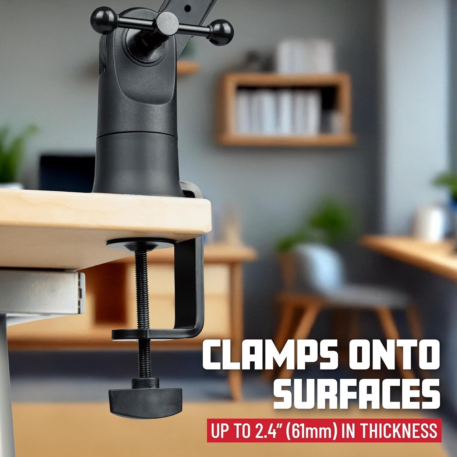 360-Degree Rotating Boom Arm - Ideal Desk Mic Stand for Podcasts & Broadcasts