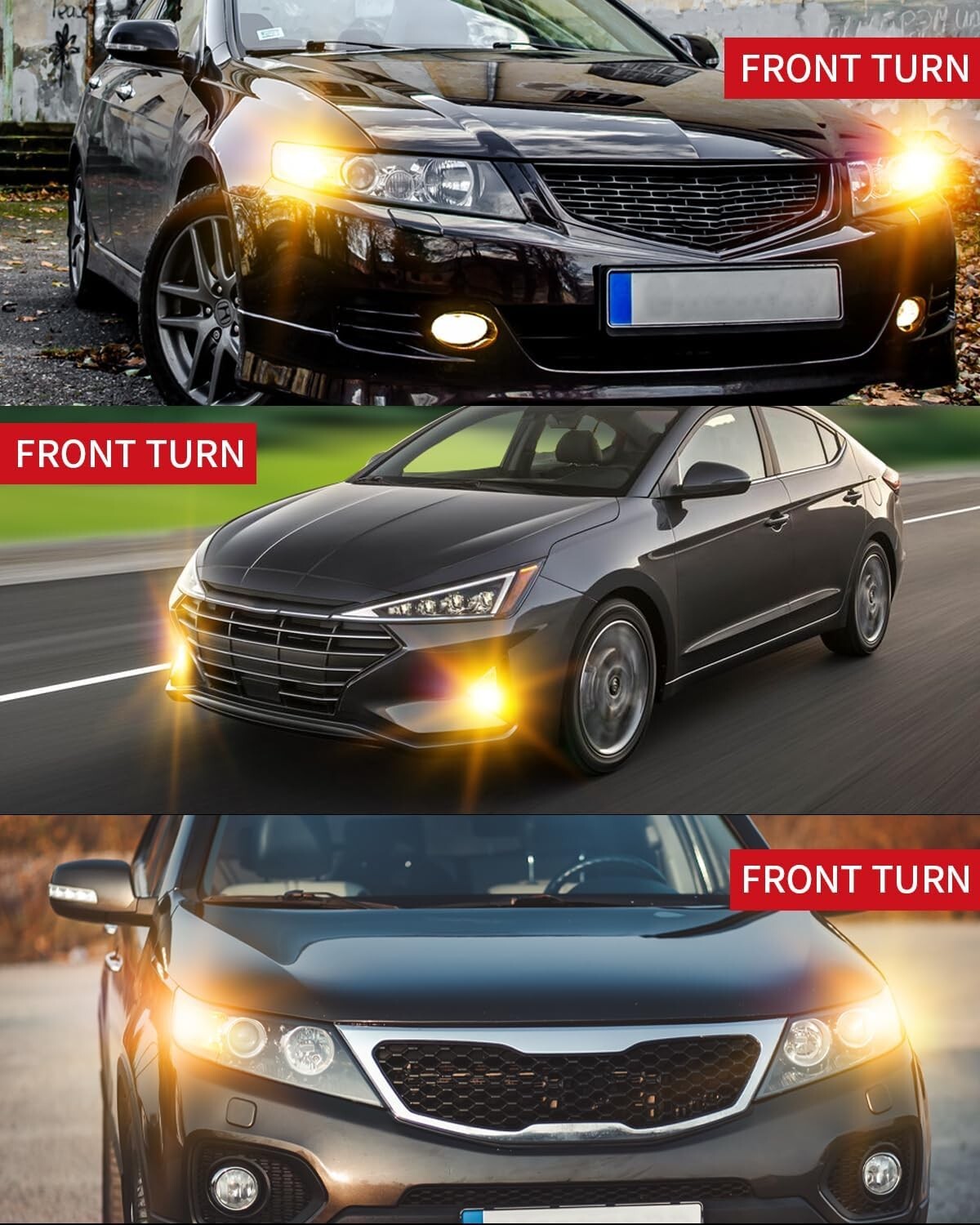 500% Brighter 1157 Switchback LED Bulb with Built-In Resistor for Amber/White