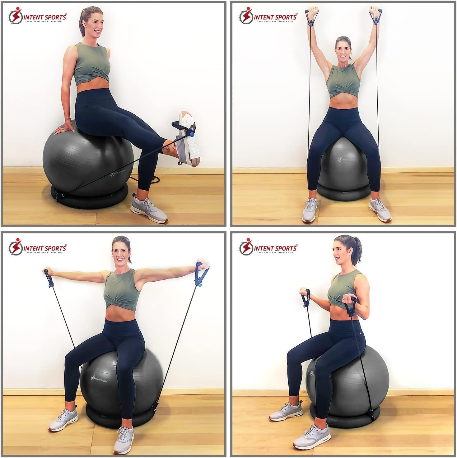 Versatile Fitness Ball Chair – 65 cm Stability Ball for Home Gym & Office Use