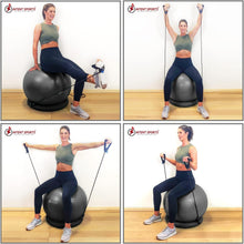 Load image into Gallery viewer, Versatile Fitness Ball Chair – 65 cm Stability Ball for Home Gym &amp; Office Use