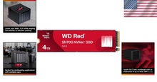 Load image into Gallery viewer, Enhance Your NAS with 4TB WD Red SN700 NVMe SSD - Superior Speed &amp; Endurance