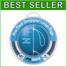Load image into Gallery viewer, Angler's Essential: Pre-Tied Dropper Loops on 30Lb Spool - Lightweight &amp; Compact