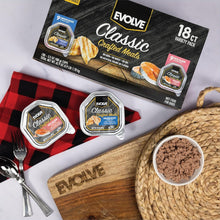 Load image into Gallery viewer, Classic Crafted Chicken &amp; Salmon Wet Dog Food Variety Pack - 18 Trays, 3.5oz
