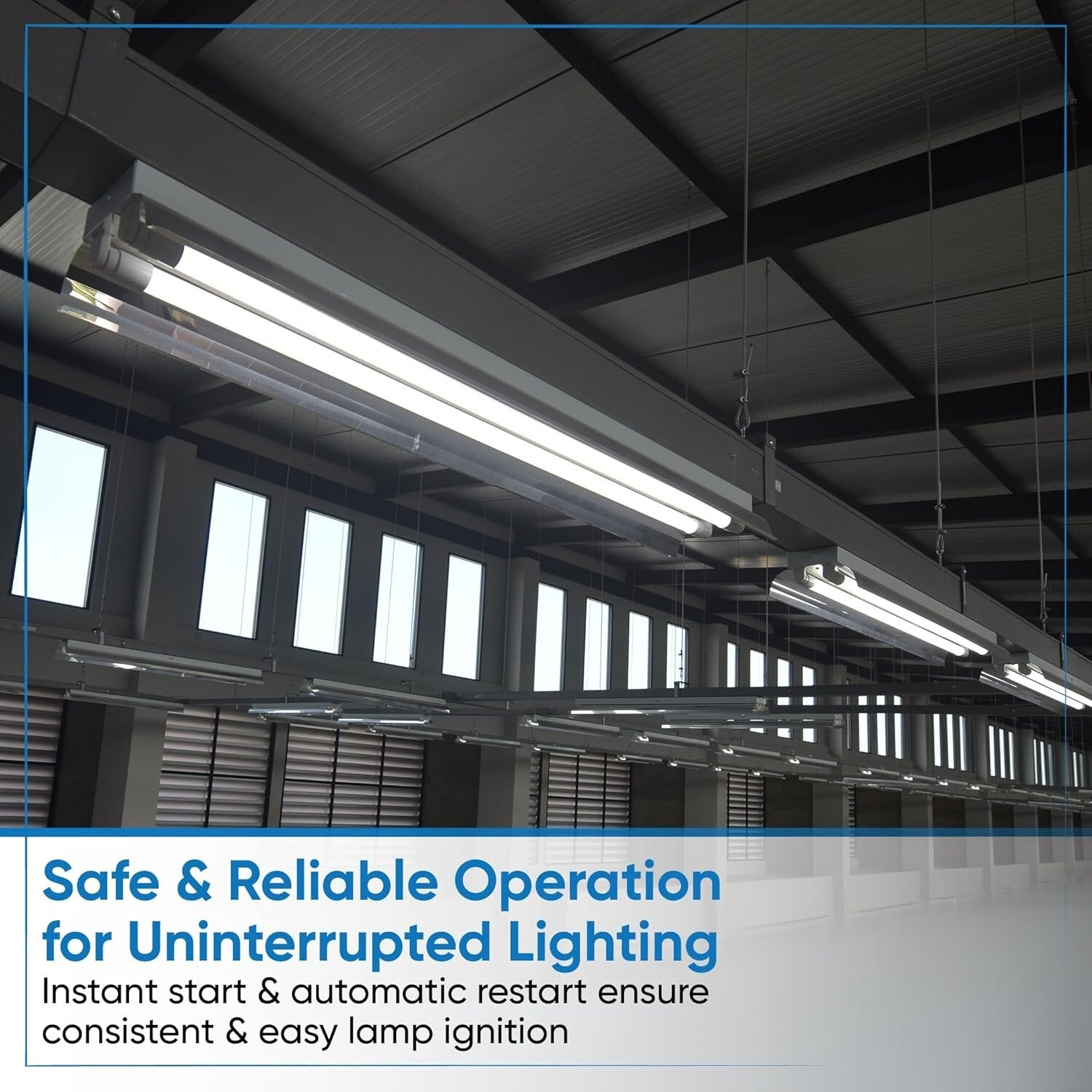 10-Pack Instant Start Electronic Fluorescent Ballast for F32T8 Lamps (120-277V)