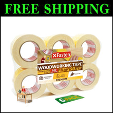 Load image into Gallery viewer, Industrial-Grade Double Sided Woodworking Tape 2.5" x 90', 6-Pack, Residue-Free