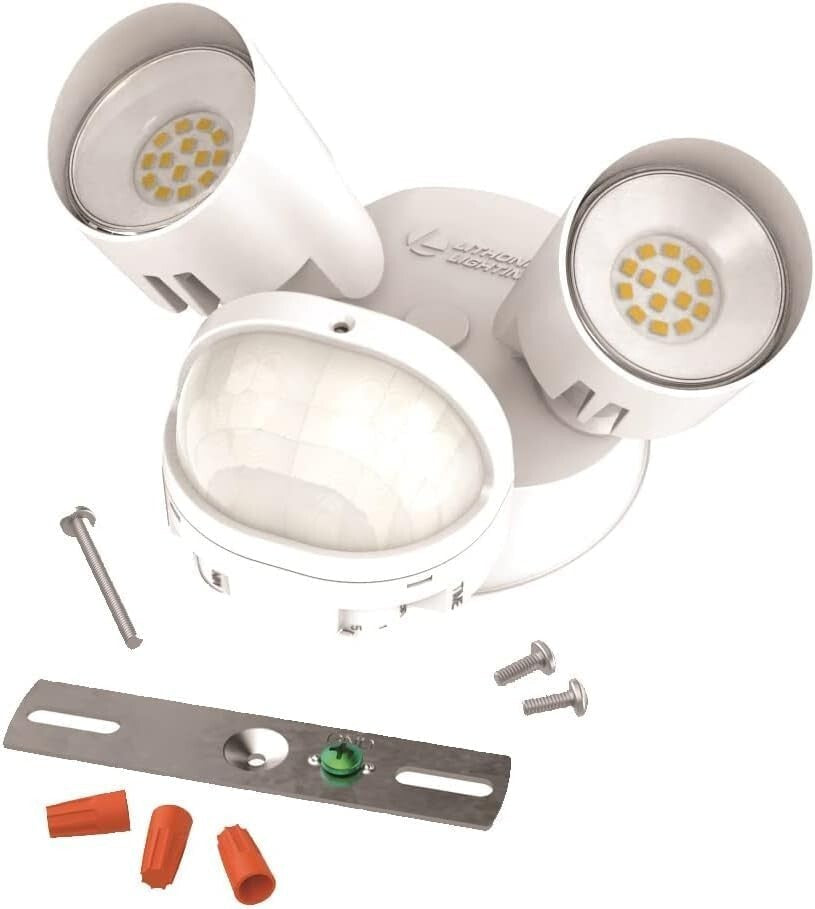 Energy-Efficient 2-Light LED Motion Sensor Flood Lights for Outdoor Security