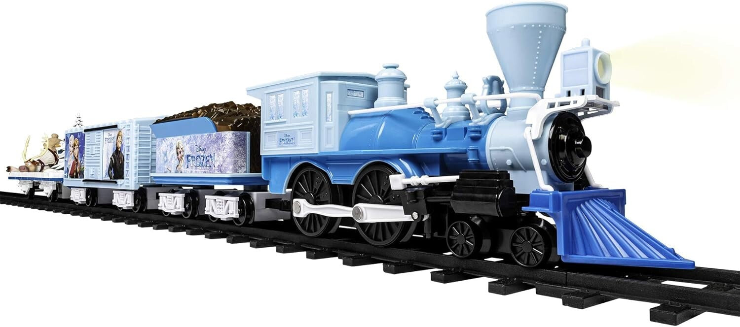 Disney Frozen Battery-Powered Model Train Set with Remote Control - 50x73 Track